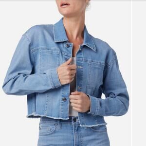 Hudson Light Blue Denim Jacket NWT Cropped Shirt Jacket